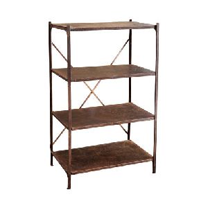 Iron and Wooden Bookshelf