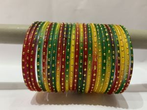 Multicolor Glass Bangles