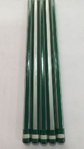 Green and Sliver Stripes Wooden Pencil