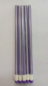 Purple and White Stripes Wooden Pencil