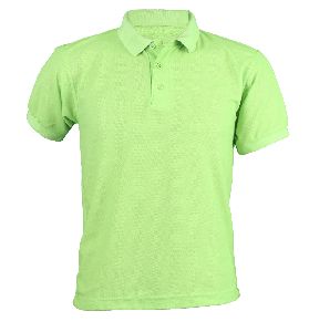 Men Neon Green Polo T Shirt