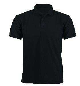Men Black Polo T Shirt