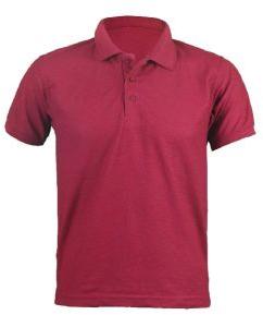 Men Maroon Polo T Shirt