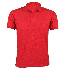 Men Red Polo T Shirt