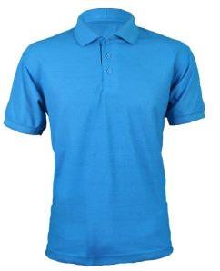 Men Teal Blue Polo T Shirt