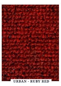 Ruby Red Machine Tufted Loop Pile