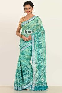 Linen Digital Printed Saree