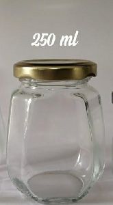 250 ml Glass Octagonal Jar