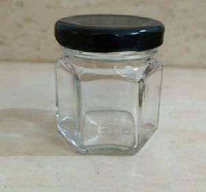 50 ml Glass Hexagonal Jar
