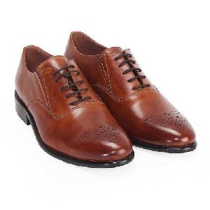 leather brown shoes