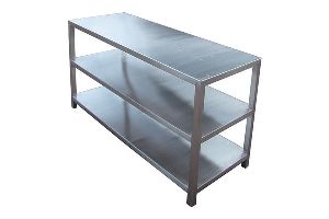 Commercial Stainless Steel work table with two shelfs