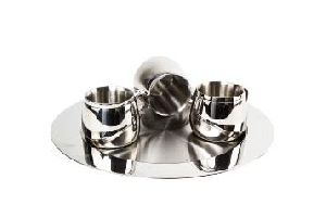 Steel Charger Plate and Belly Cup Set