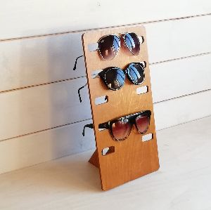Wooden Sunglasses Display Stand