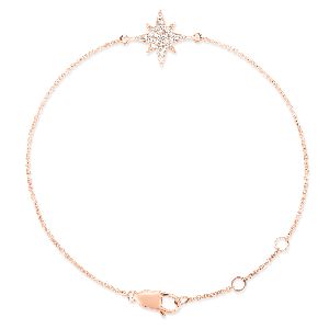 Gold Diamond Star Bracelet