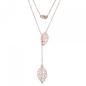 Gold Leaf Diamond necklace