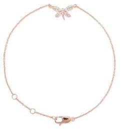 Rose Gold Butterfly Diamond Bracelet