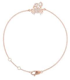 Rose Gold Crab Diamond Bracelet