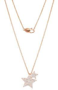 Rose Gold Star Diamond Pendant with Chain