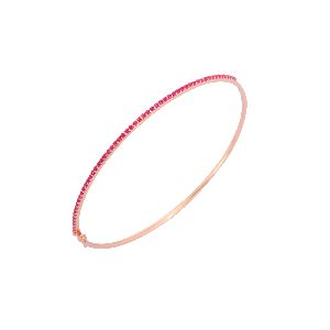 Ruby single line Openable Bangle