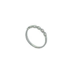 Sterling Silver Diamond Band Ring