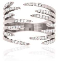 Sterling Silver Gap Diamond Ring