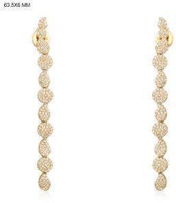 Yellow Gold Diamond Dangles