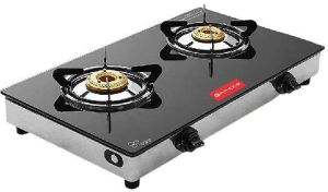 CARVES 2 Burner Digital Glass Gas Stove