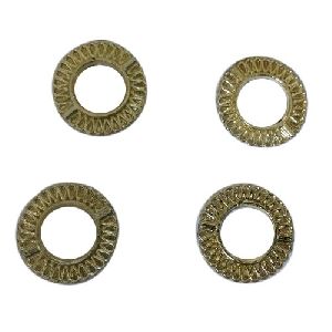 Golden Round Plastic Beads Jalii Ring