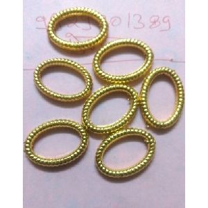 Round Plastic Andaa Ring Metalized Beads