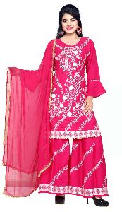 KURTI AND SHARARA SET WITH DUPATTA