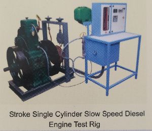 4 stroke single cylinder slow speed diesel engine test rig