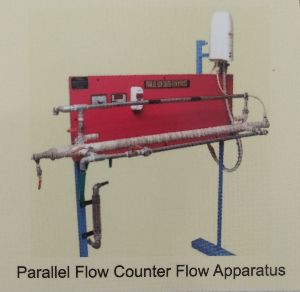 Parallel flow counter flow apparatus