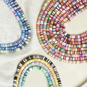 Rainbow Polymer Clay Fimo Beads | 6mm 40cm 1string