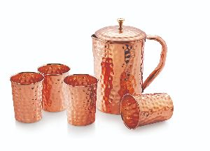 Classical Pure Copper Jug Set