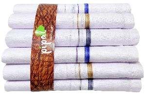 Men's White Border Handkerchiefs