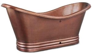 Copper Bathtub with Hammered