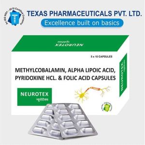 Mecobalamin, Alpha Lipoic Acid, Pyridoxine Hcl And Folic Acid Capsules