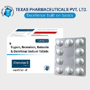 Trypsin, Bromelain, Rutoside Trihydrate And Diclofenac Sodium Tablets