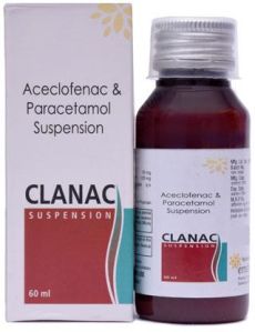 Aceclofenac and Paracetamol Suspension