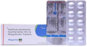 Methycobalamin, Nortryptiline HCL and Nortryptiline Tablets