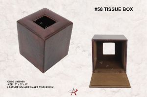 Leather Tissue Box