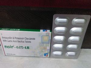 AMOXYCILLIN AND POTASSIUM CLAVULANATE, LACTIC ACID BACILLUS TABLETS