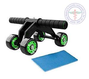 4 Wheel AB Roller with Knee Mat and Floor Wedge
