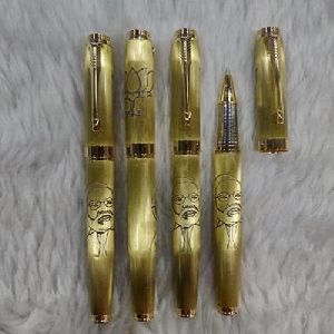 Printed Golden Metal Pen