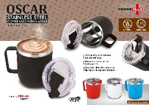 Oscar Stainless Steel Coffee Mug With Handle