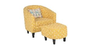 Accent Chair With Ottoman and Cushion