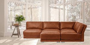 Sectional Leatherette Sofa