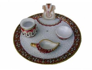 Marble Puja Thali