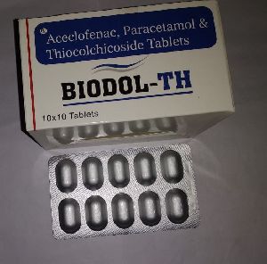 Aceclofenac, Paracetamol and Thiocolchicoside Tablets