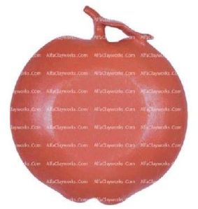 DEEP RED APPLE SHAPED TRAY